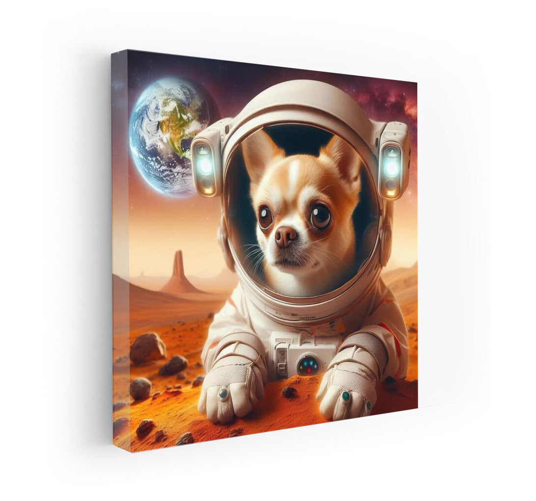 Chihuahua's Space Adventure: A View from Mars to Earth 2