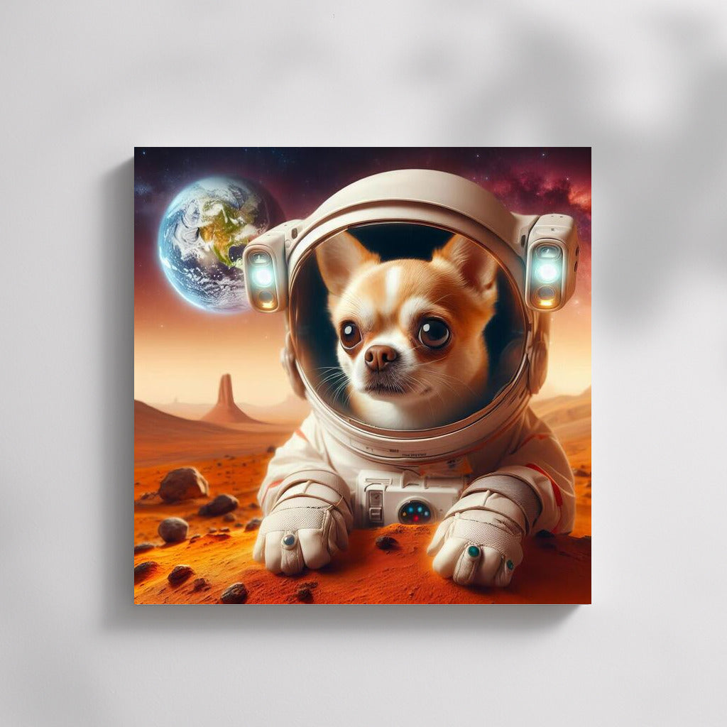 Chihuahua's Space Adventure: A View from Mars to Earth 2