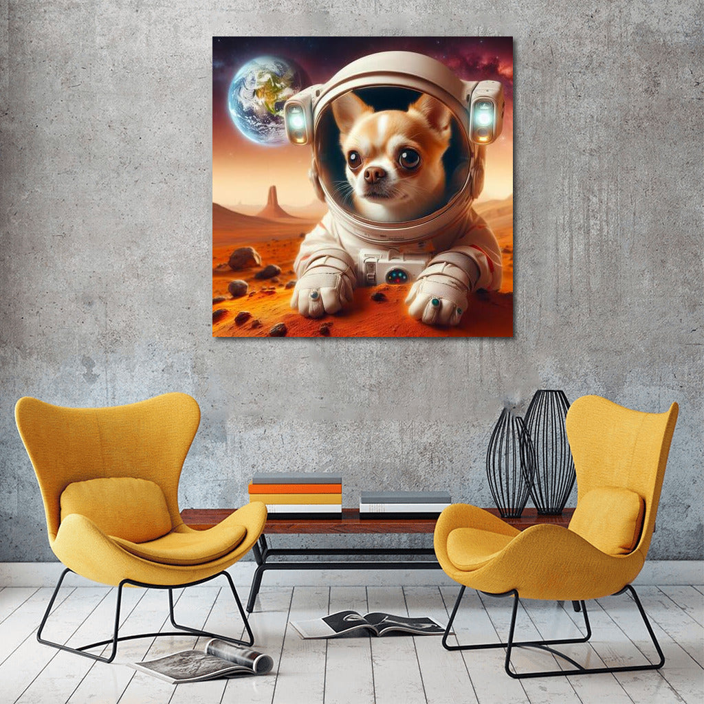 Chihuahua's Space Adventure: A View from Mars to Earth 2