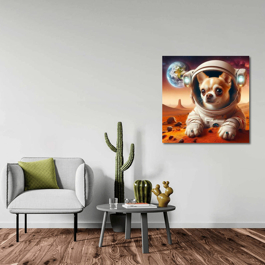 Chihuahua's Space Adventure: A View from Mars to Earth 2