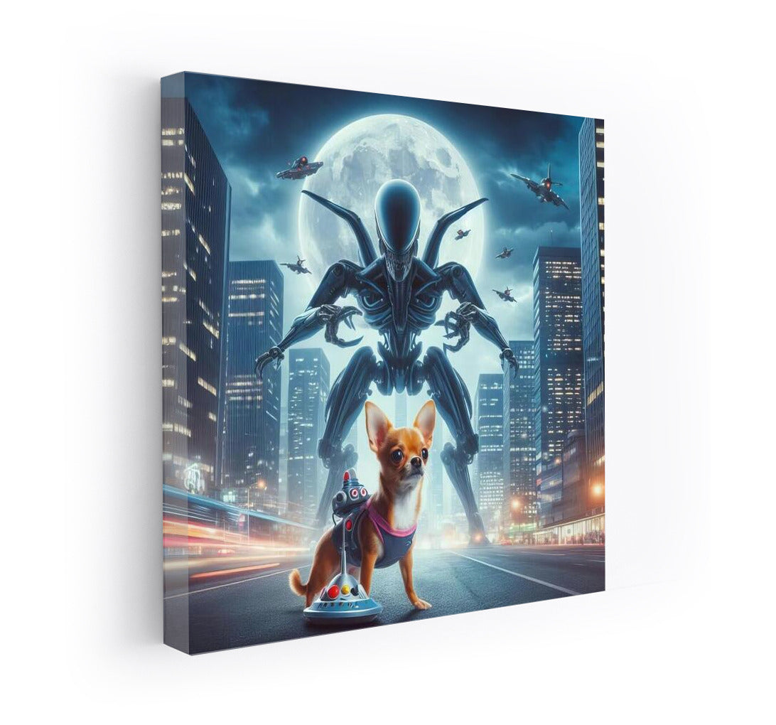 Chihuahua Hero: Robot City Defender from Aliens