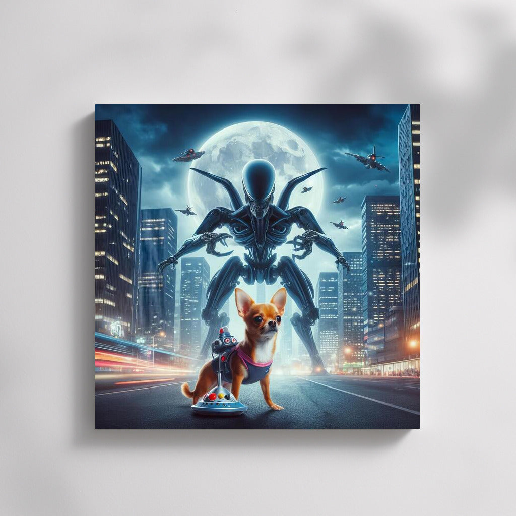 Chihuahua Hero: Robot City Defender from Aliens