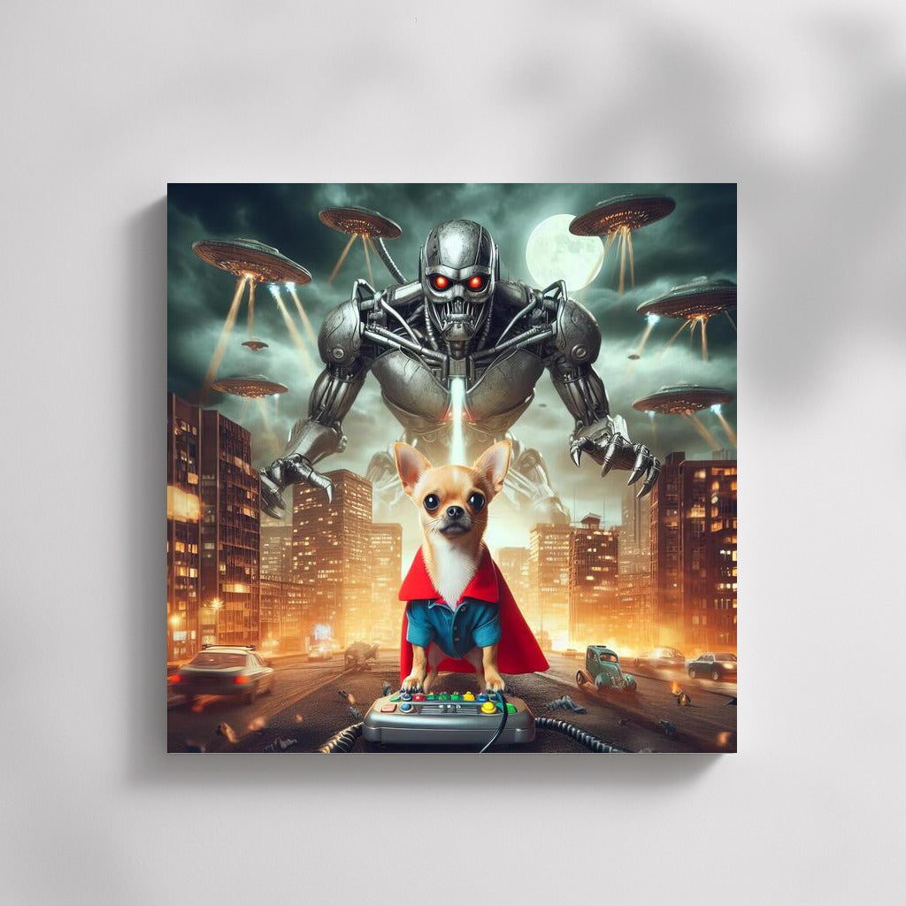 Chihuahua Hero: Robot Defender vs Aliens
