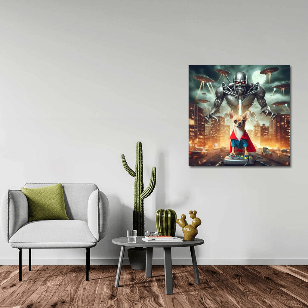Chihuahua Hero: Robot Defender vs Aliens