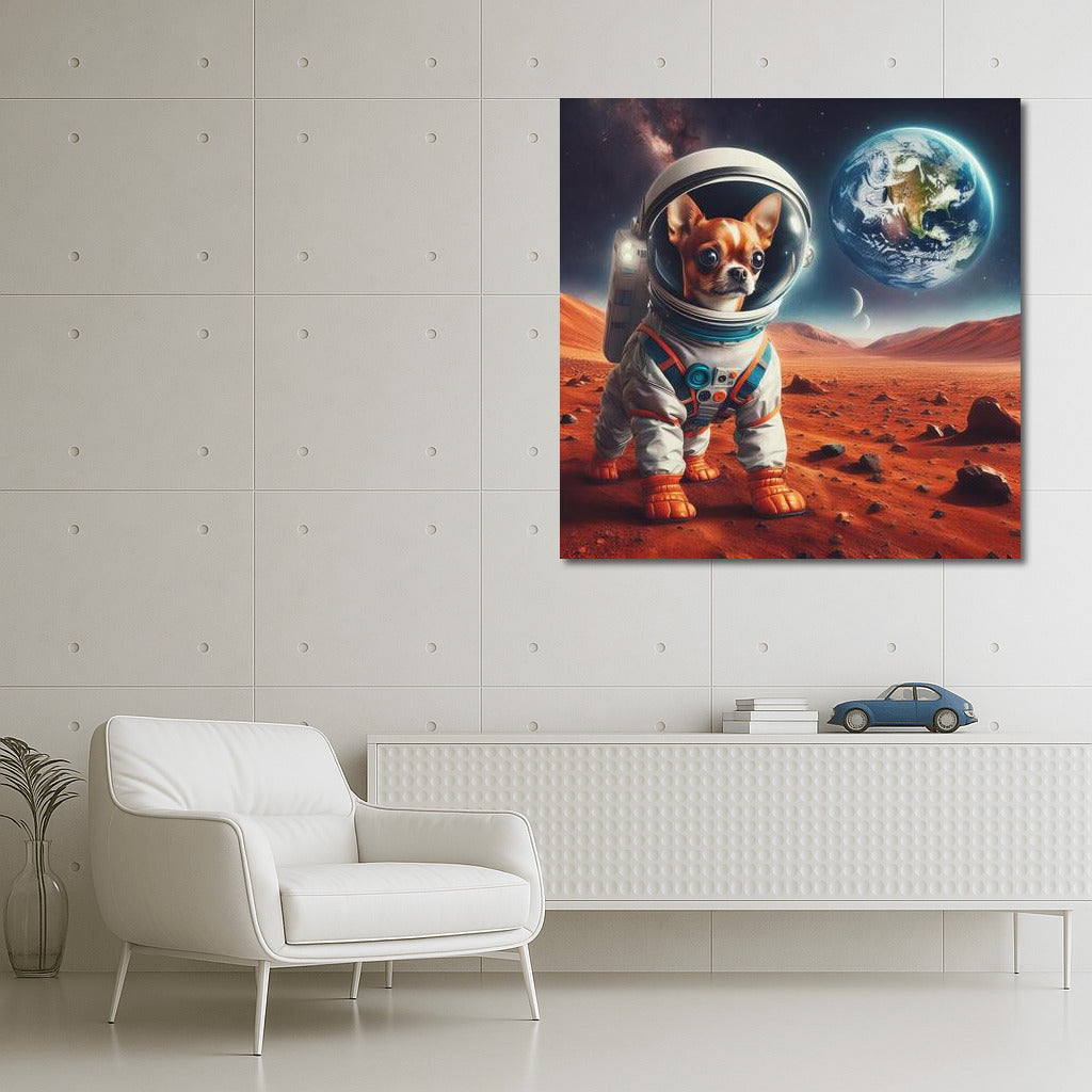 Space Chihuahua: An Interplanetary View from Mars to Earth