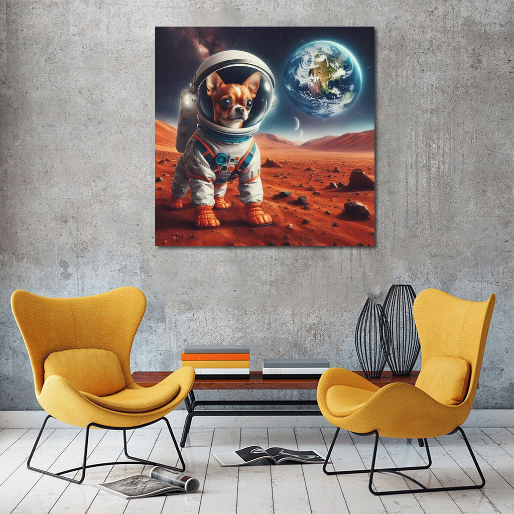 Space Chihuahua: An Interplanetary View from Mars to Earth