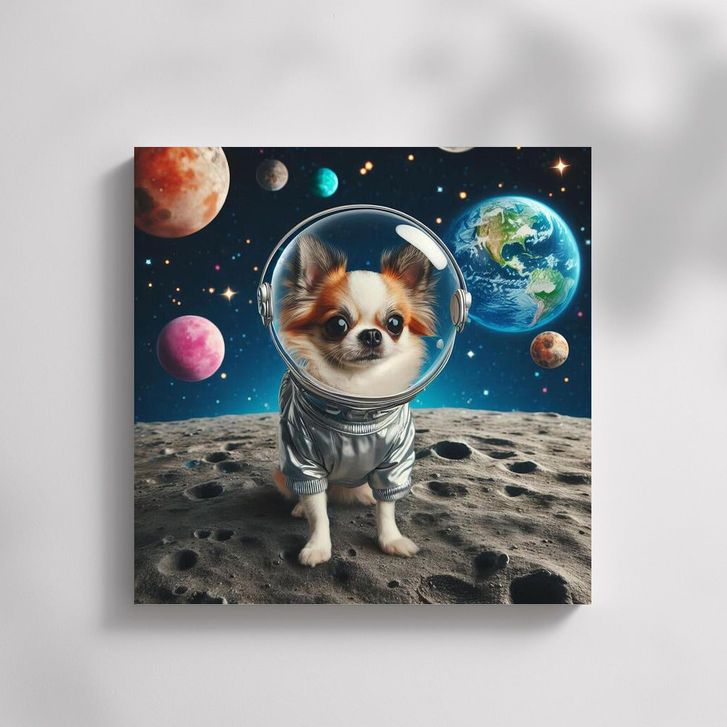 Chihuahua's Space Adventure on the Moon: Interplanetary Journey