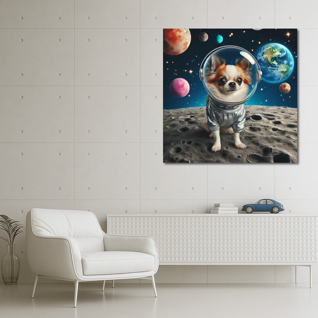 Chihuahua's Space Adventure on the Moon: Interplanetary Journey
