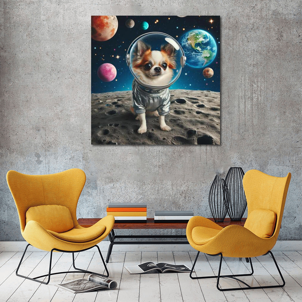 Chihuahua's Space Adventure on the Moon: Interplanetary Journey