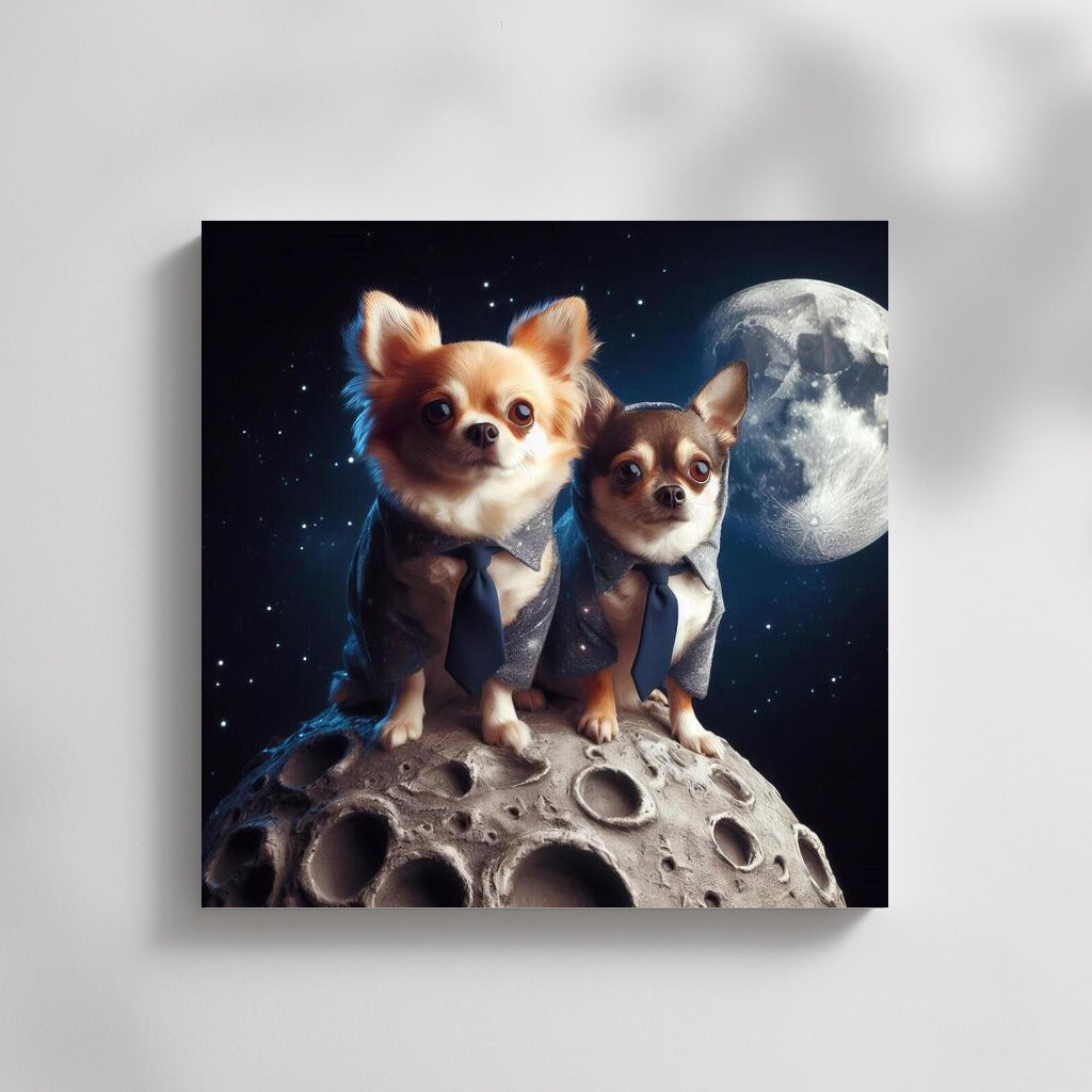 Lunar Chihuahuas: A Space Adventure on the Moon