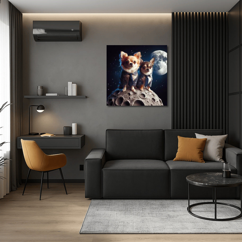 Lunar Chihuahuas: A Space Adventure on the Moon