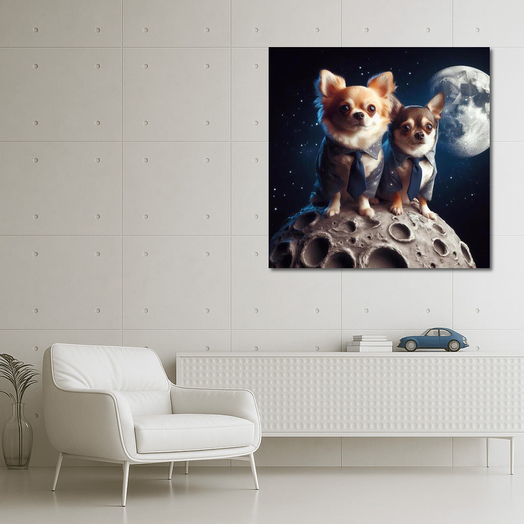 Lunar Chihuahuas: A Space Adventure on the Moon