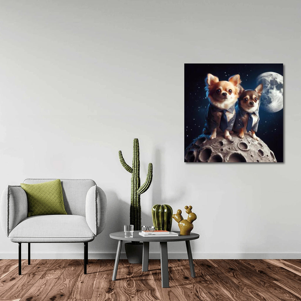 Lunar Chihuahuas: A Space Adventure on the Moon