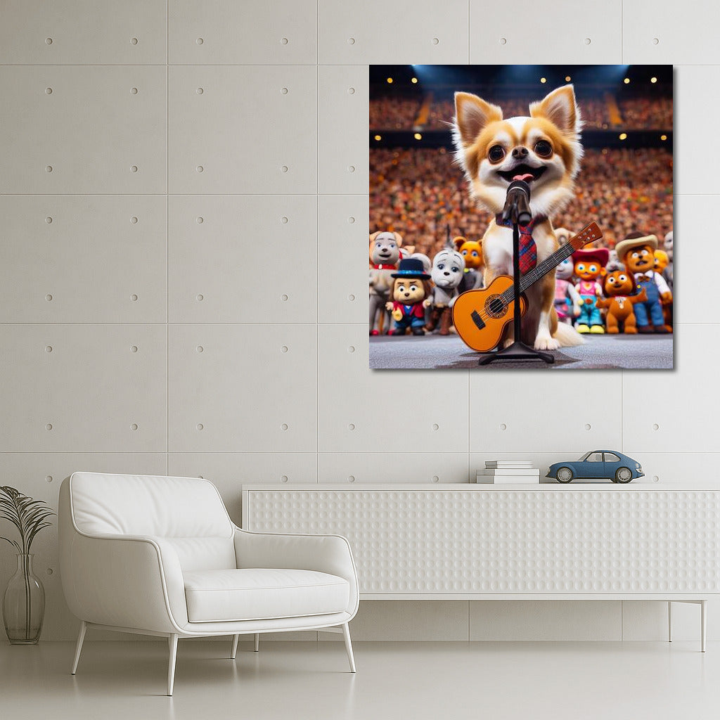 Chihuahua on Stage: Concert for the Plush Army