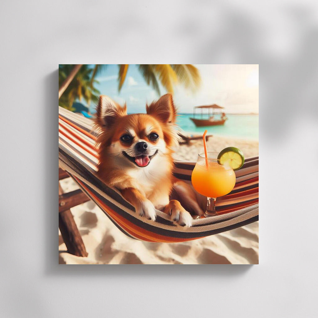 Chihuahua in a Hammock: Summer Cocktail on the Beach