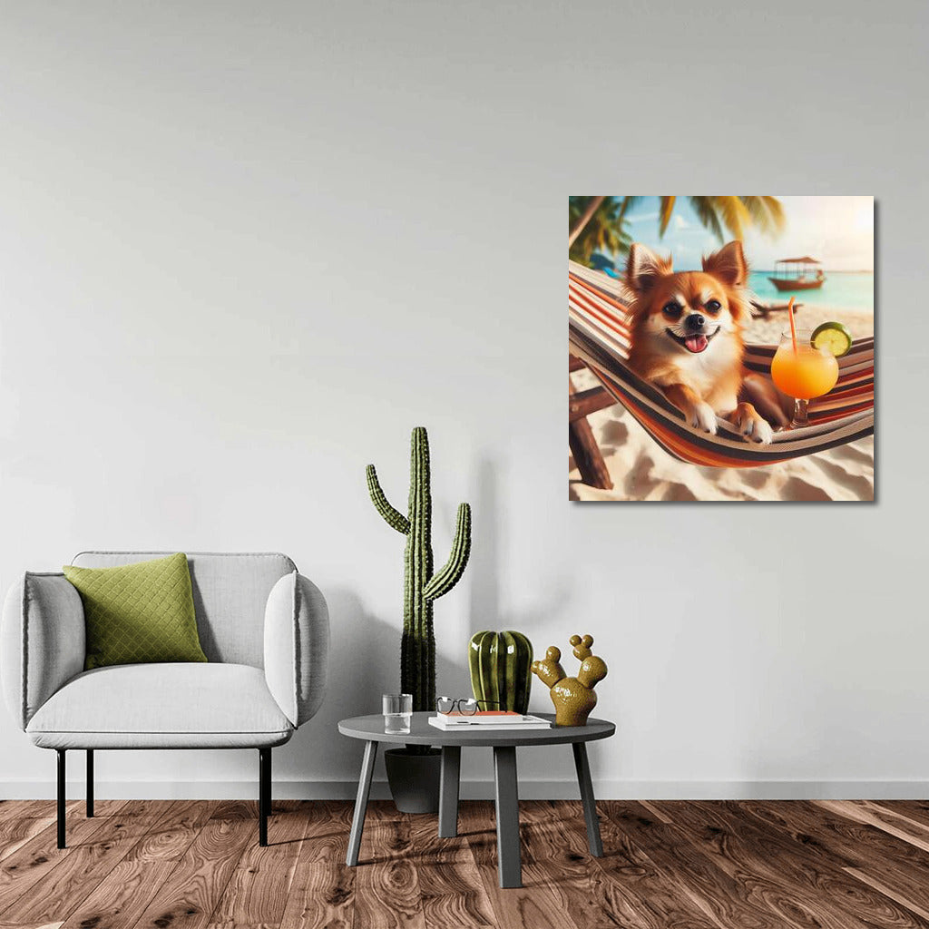 Chihuahua in a Hammock: Summer Cocktail on the Beach