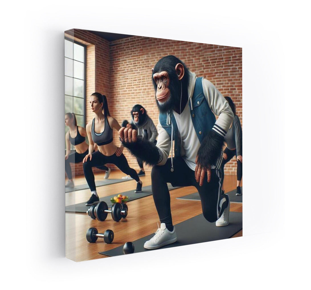Sporty Monkey: Humorous Poster for Your Interior