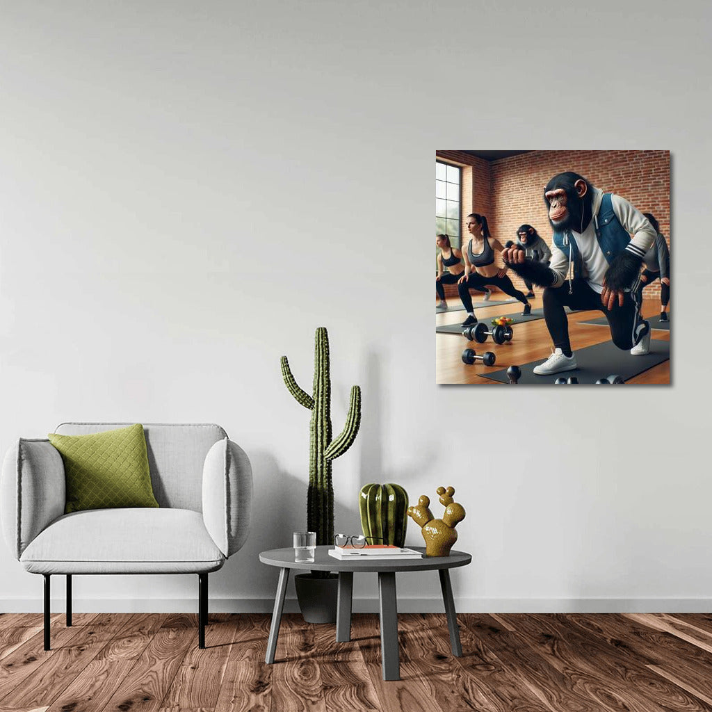 Sporty Monkey: Humorous Poster for Your Interior