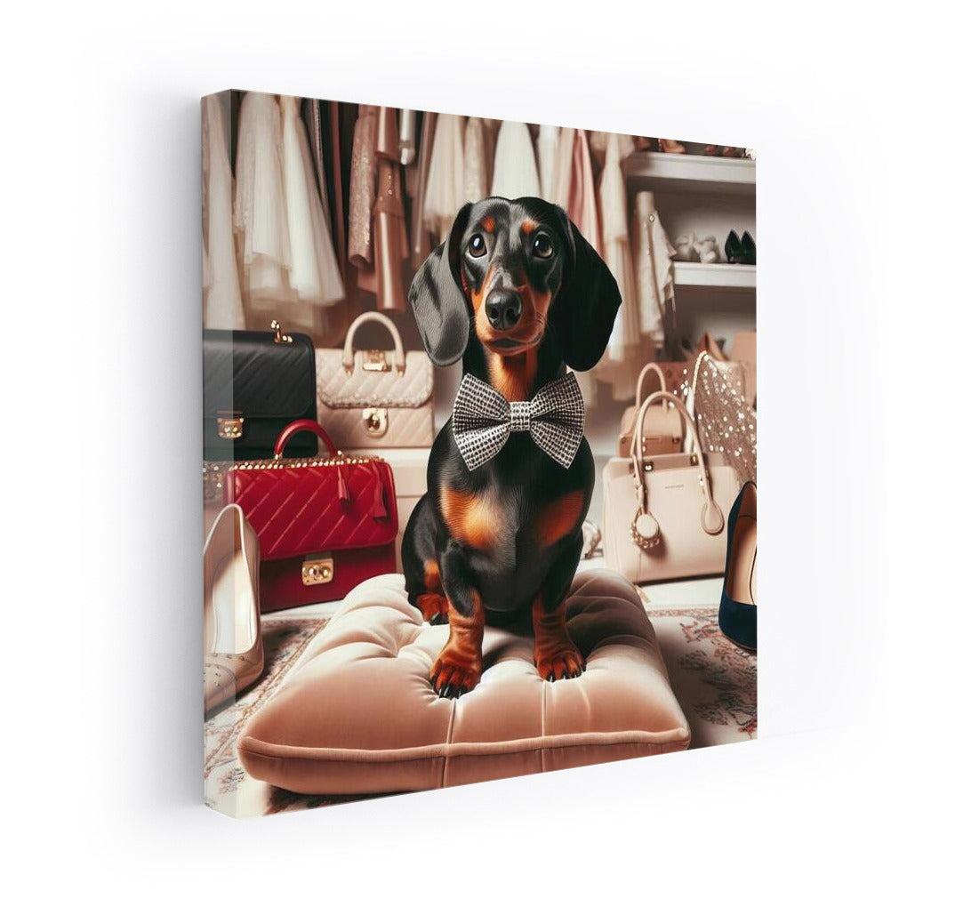 Elegant Dachshund: Exquisite Wall Art for Lovers of Detail