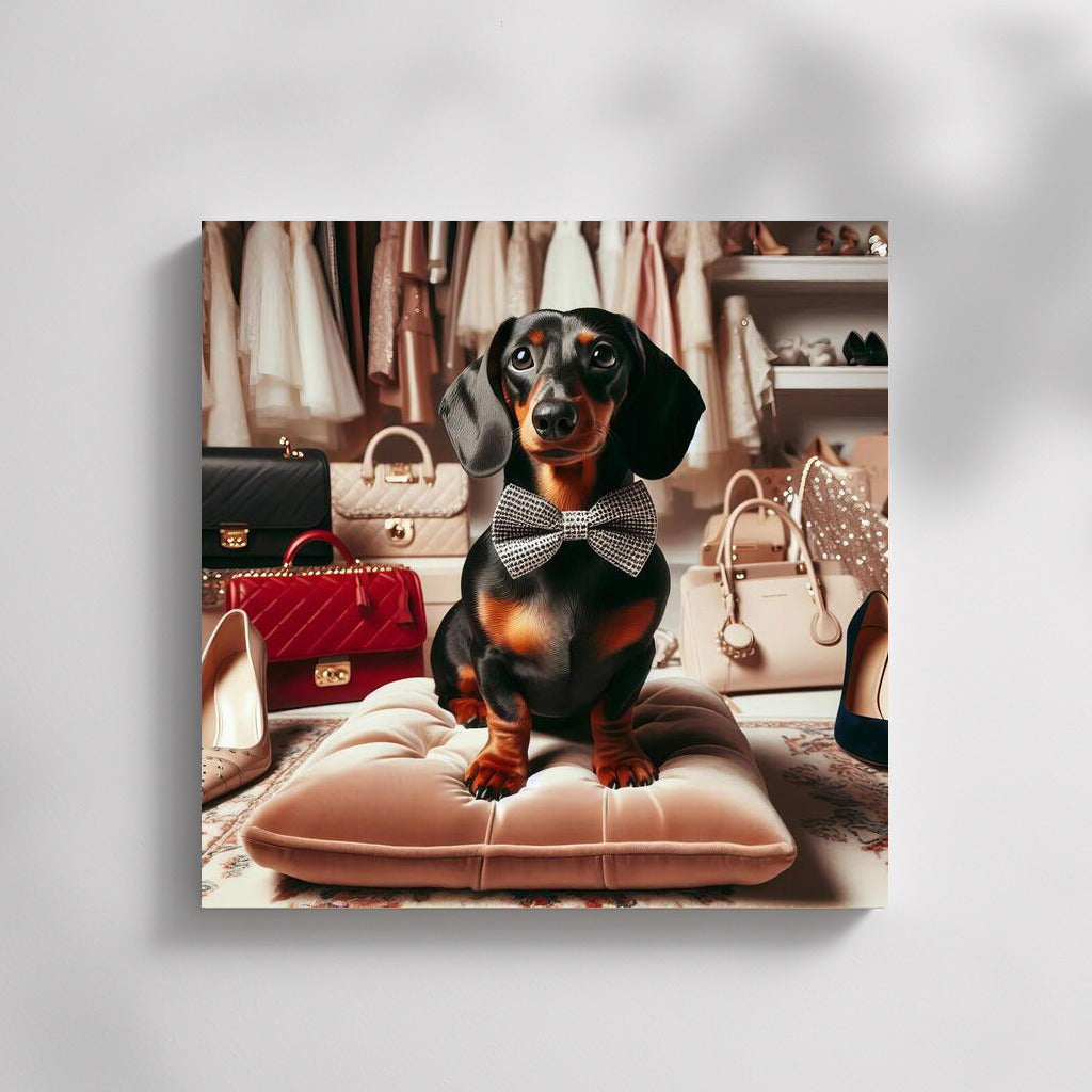 Elegant Dachshund: Exquisite Wall Art for Lovers of Detail