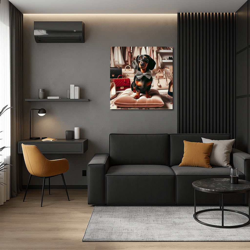 Elegant Dachshund: Exquisite Wall Art for Lovers of Detail
