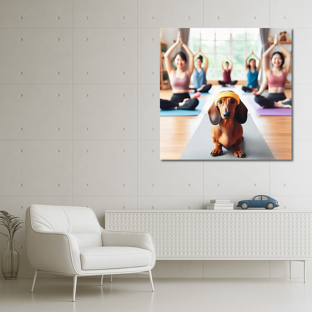 Meditating Dog: Harmony and Smile for Your Interior