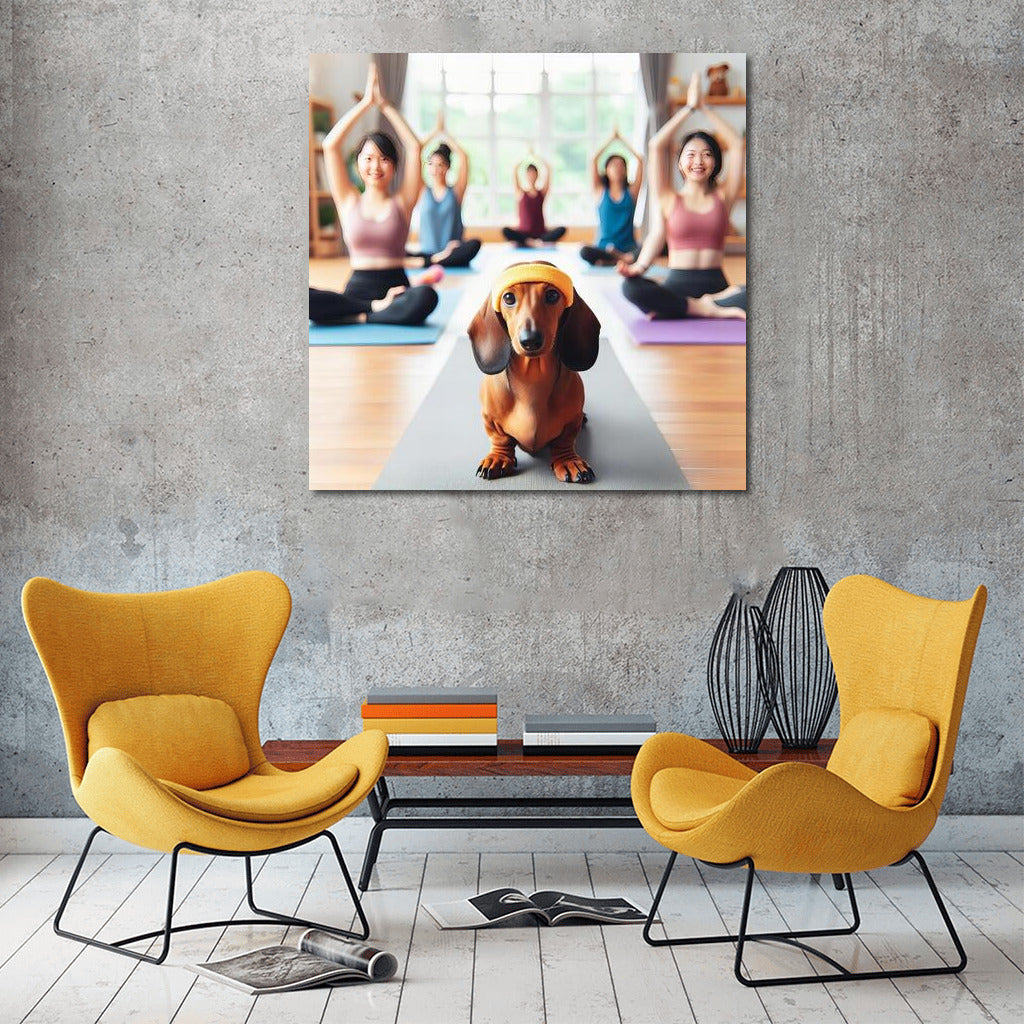Meditating Dog: Harmony and Smile for Your Interior