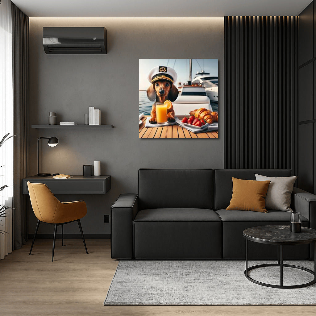 Captain on a Yacht: Marine Humor for Interiors