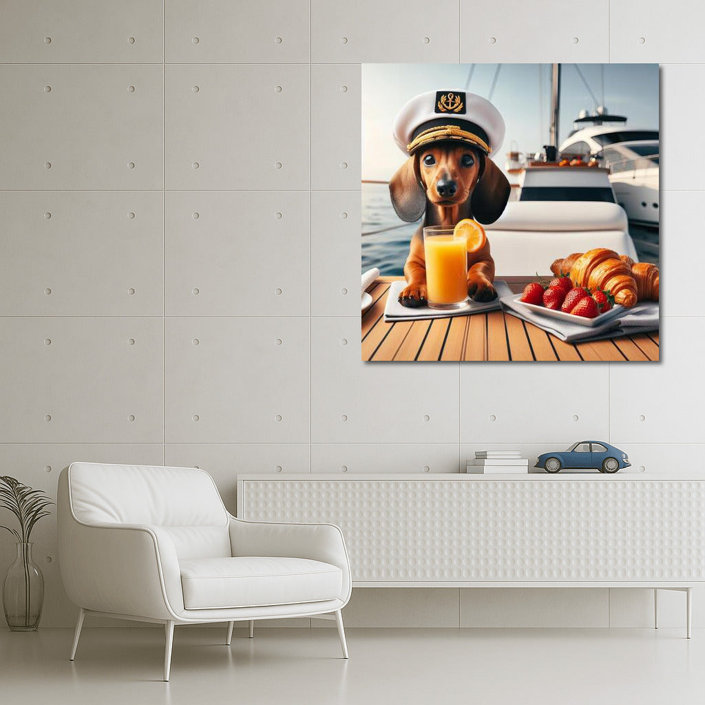 Captain on a Yacht: Marine Humor for Interiors