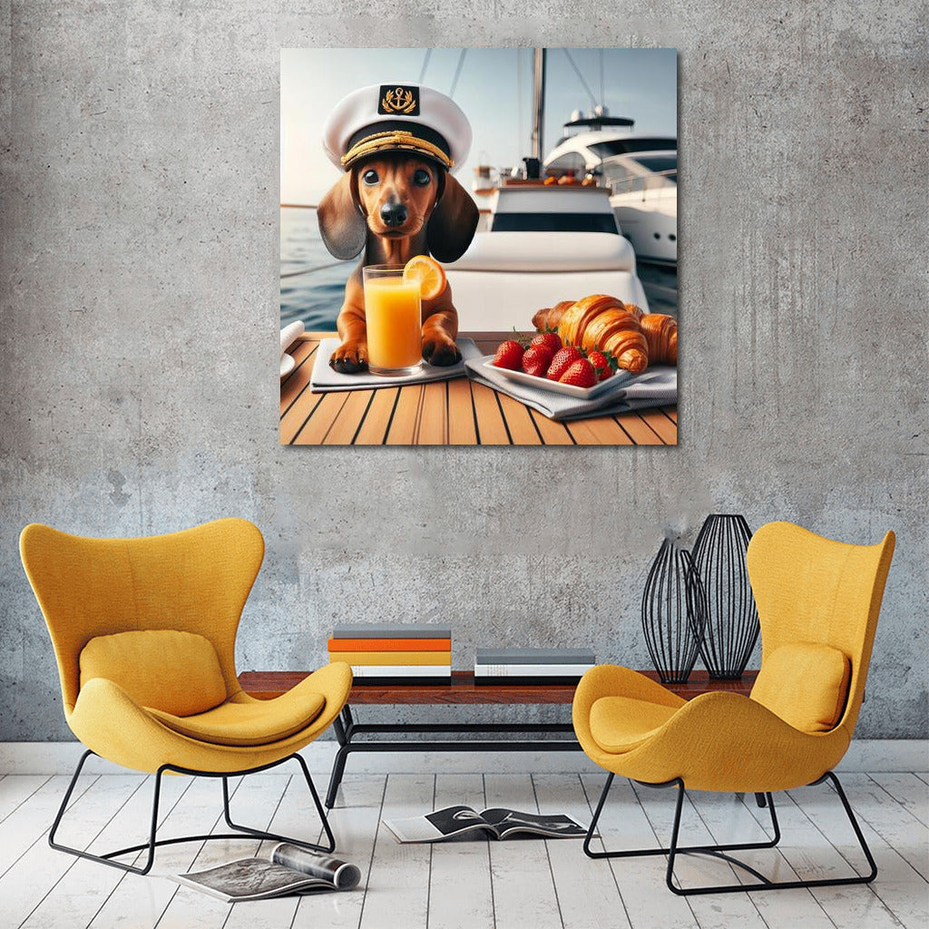 Captain on a Yacht: Marine Humor for Interiors