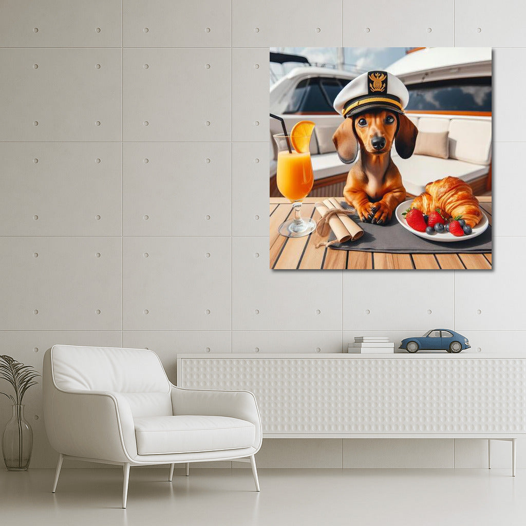 Dog-Captain on a Yacht: Charm and Style for Your Interior