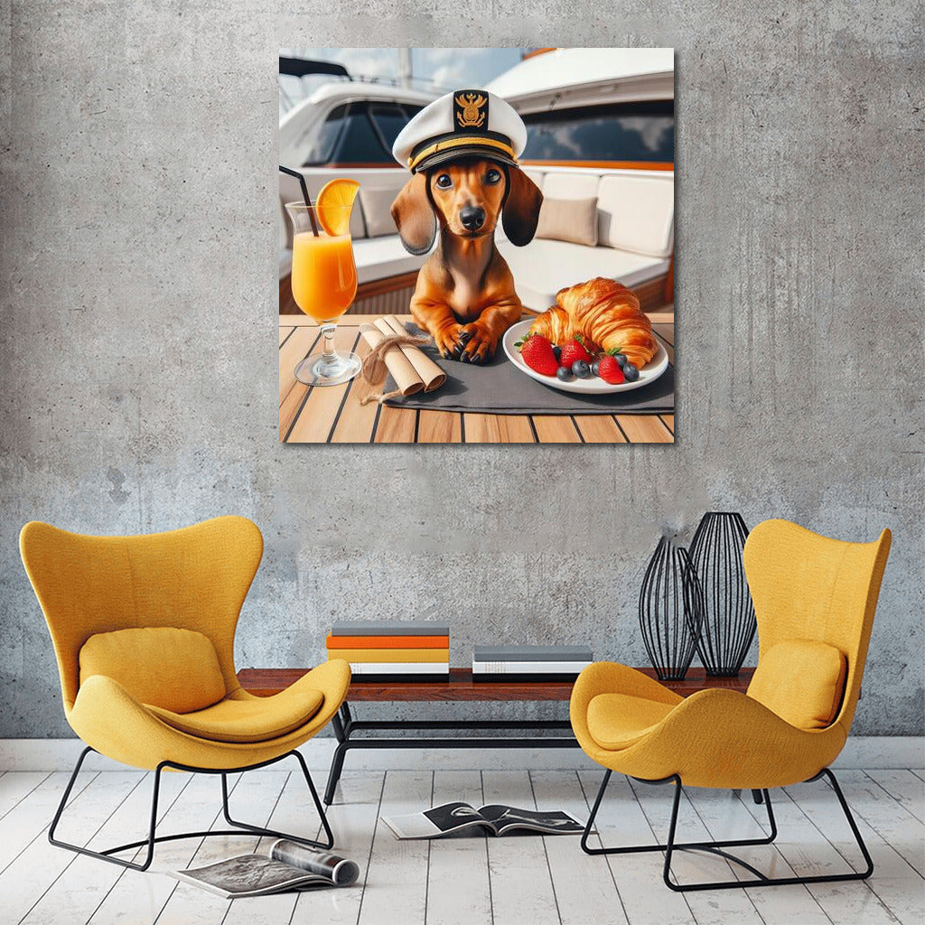 Dog-Captain on a Yacht: Charm and Style for Your Interior