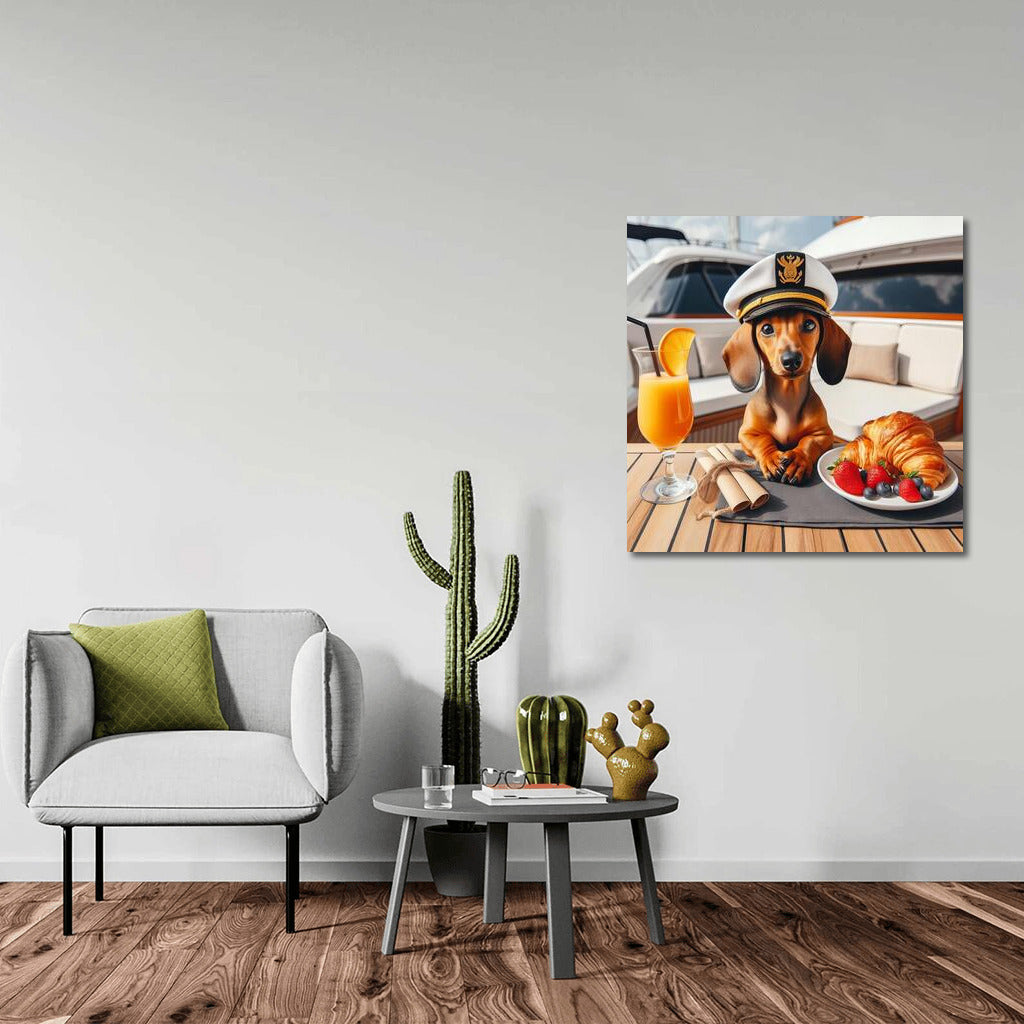 Dog-Captain on a Yacht: Charm and Style for Your Interior