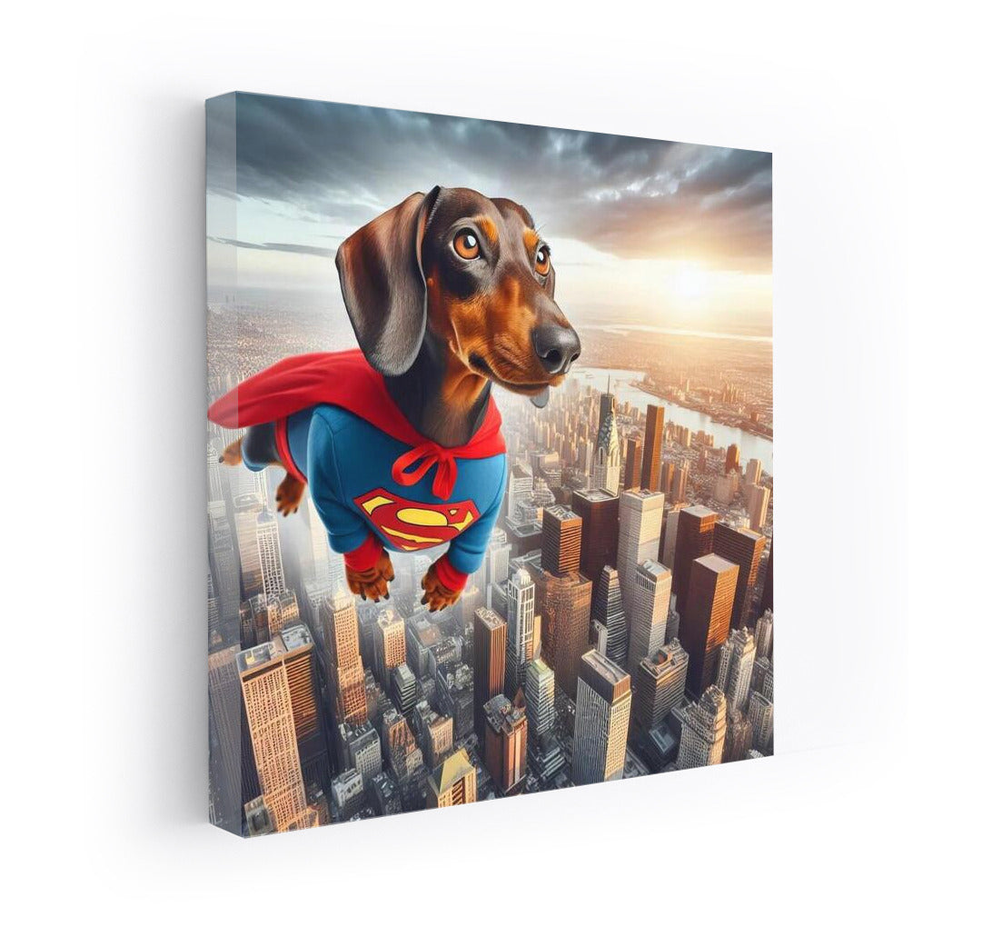 Superhero Dachshund: Flying City Protector