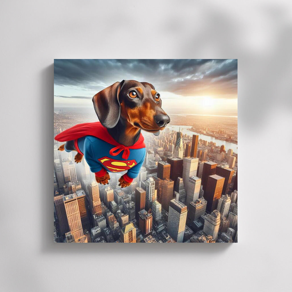 Superhero Dachshund: Flying City Protector