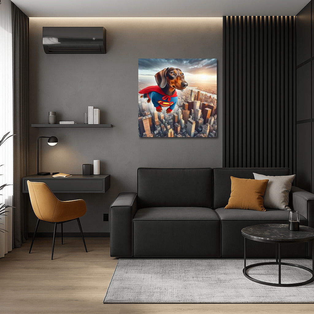 Superhero Dachshund: Flying City Protector