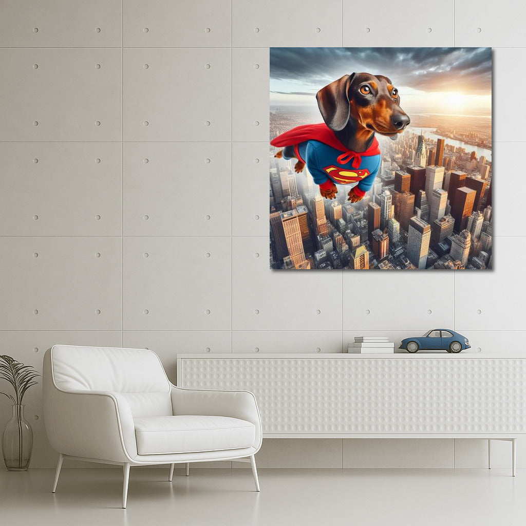 Superhero Dachshund: Flying City Protector