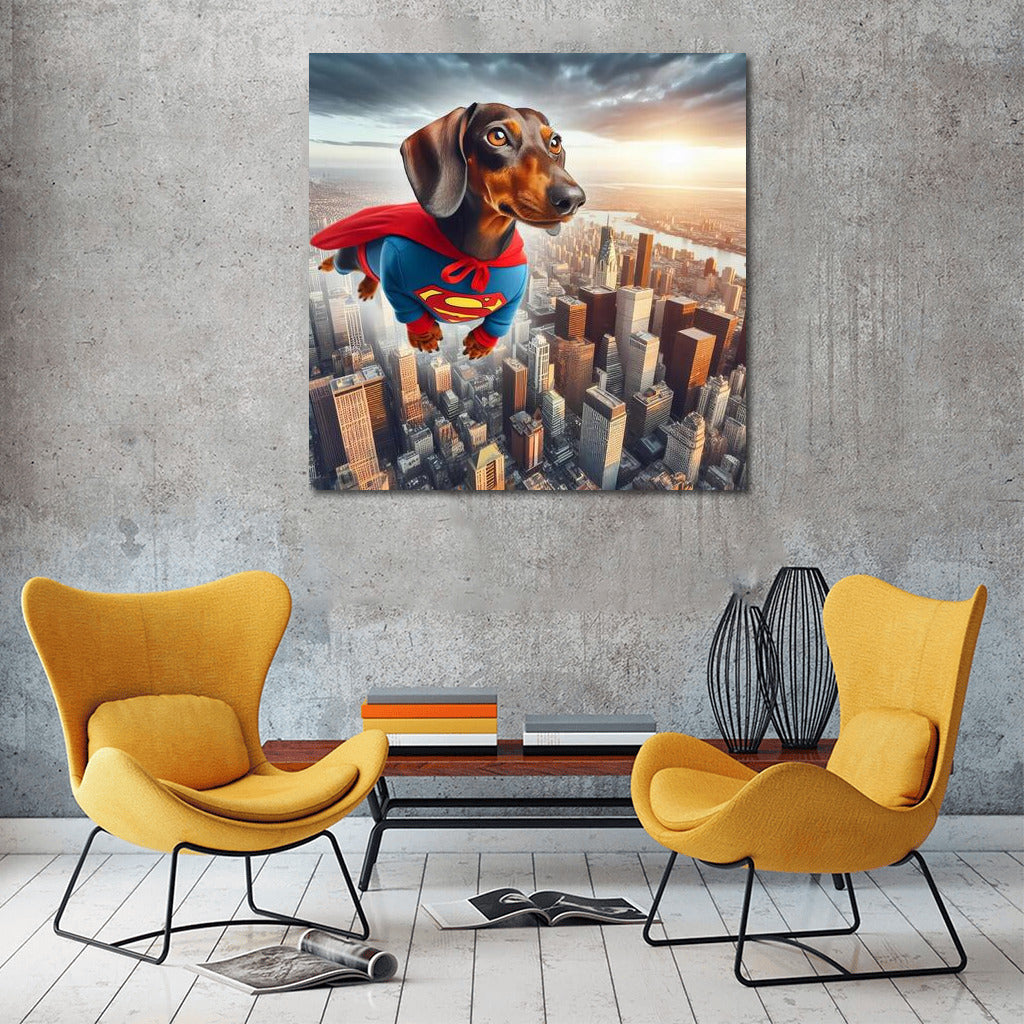 Superhero Dachshund: Flying City Protector