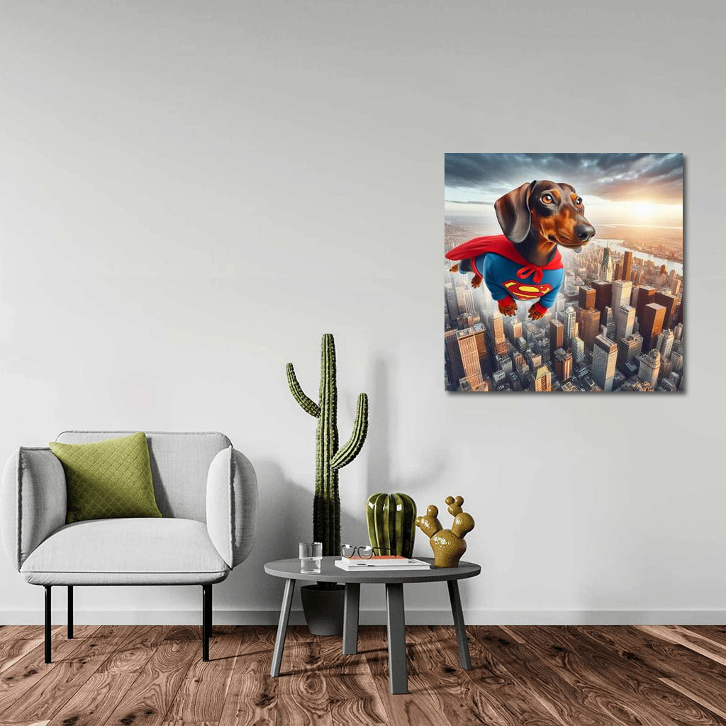 Superhero Dachshund: Flying City Protector