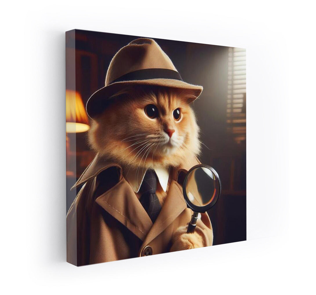 Raincoat Detective Cat: The Magnifying Glass Puzzle