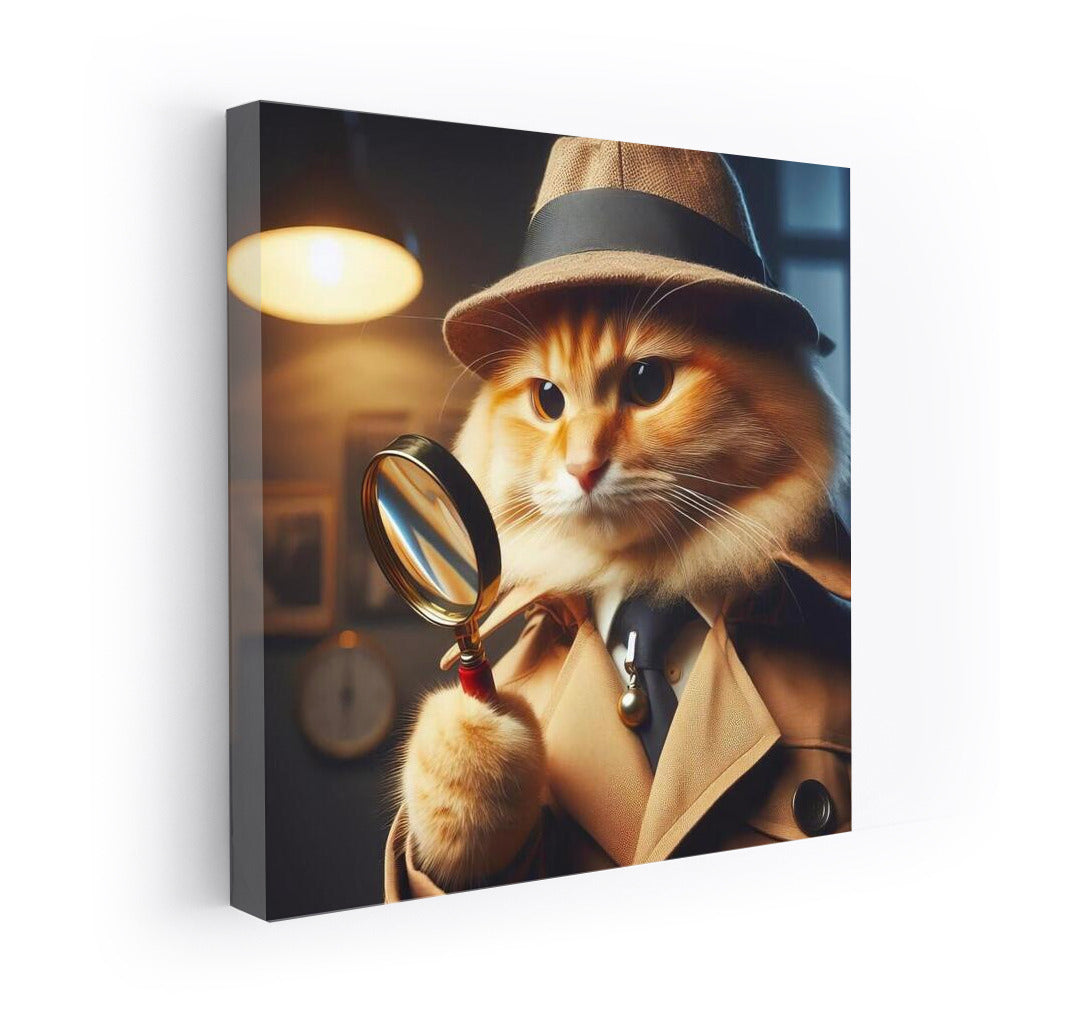 Mysterious Detective: Fluffy Cat in the Mystical World