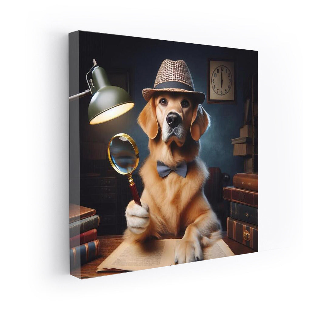 Golden Sleuth: Mysteries from Detective Dog in a Hat and Bow Tie