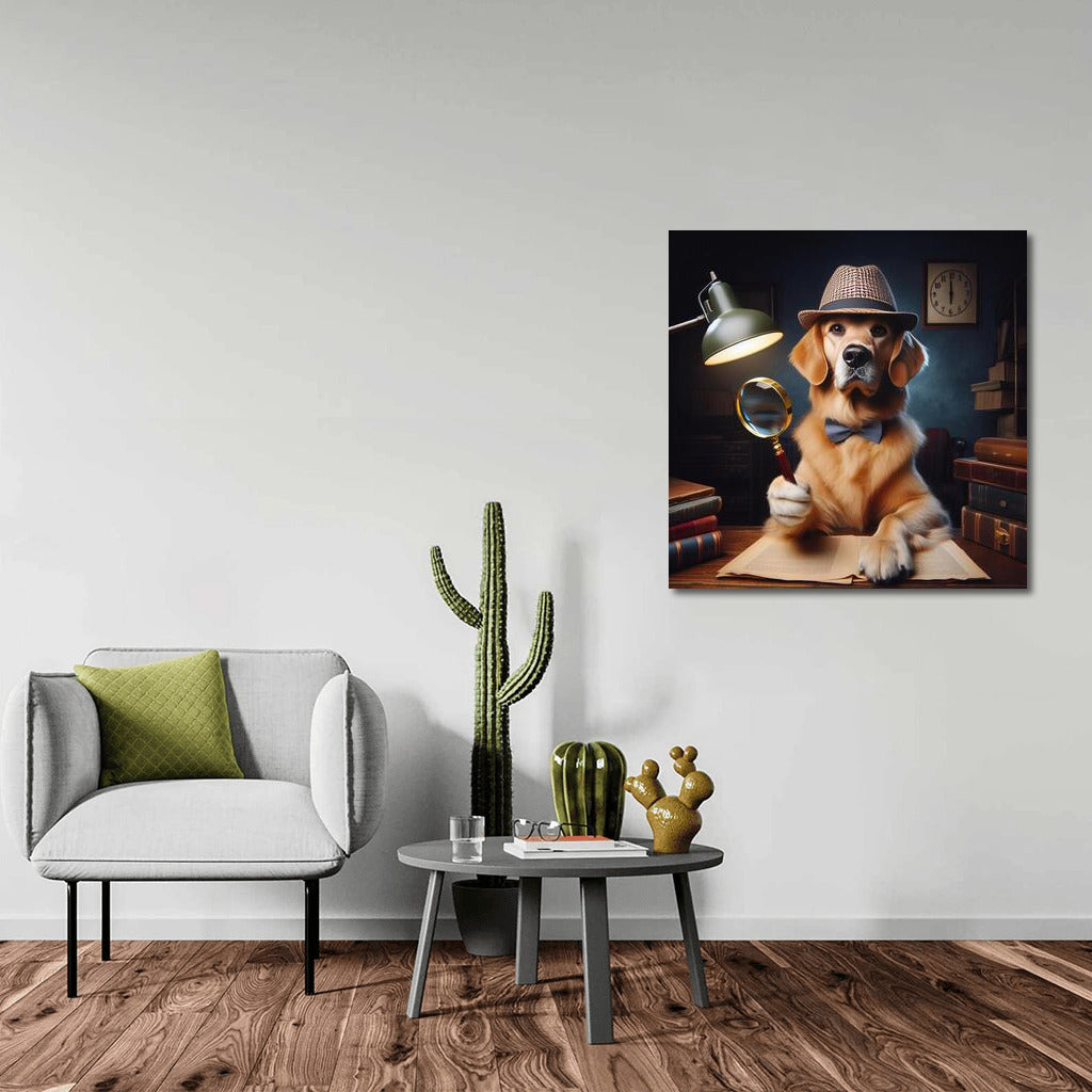 Golden Sleuth: Mysteries from Detective Dog in a Hat and Bow Tie