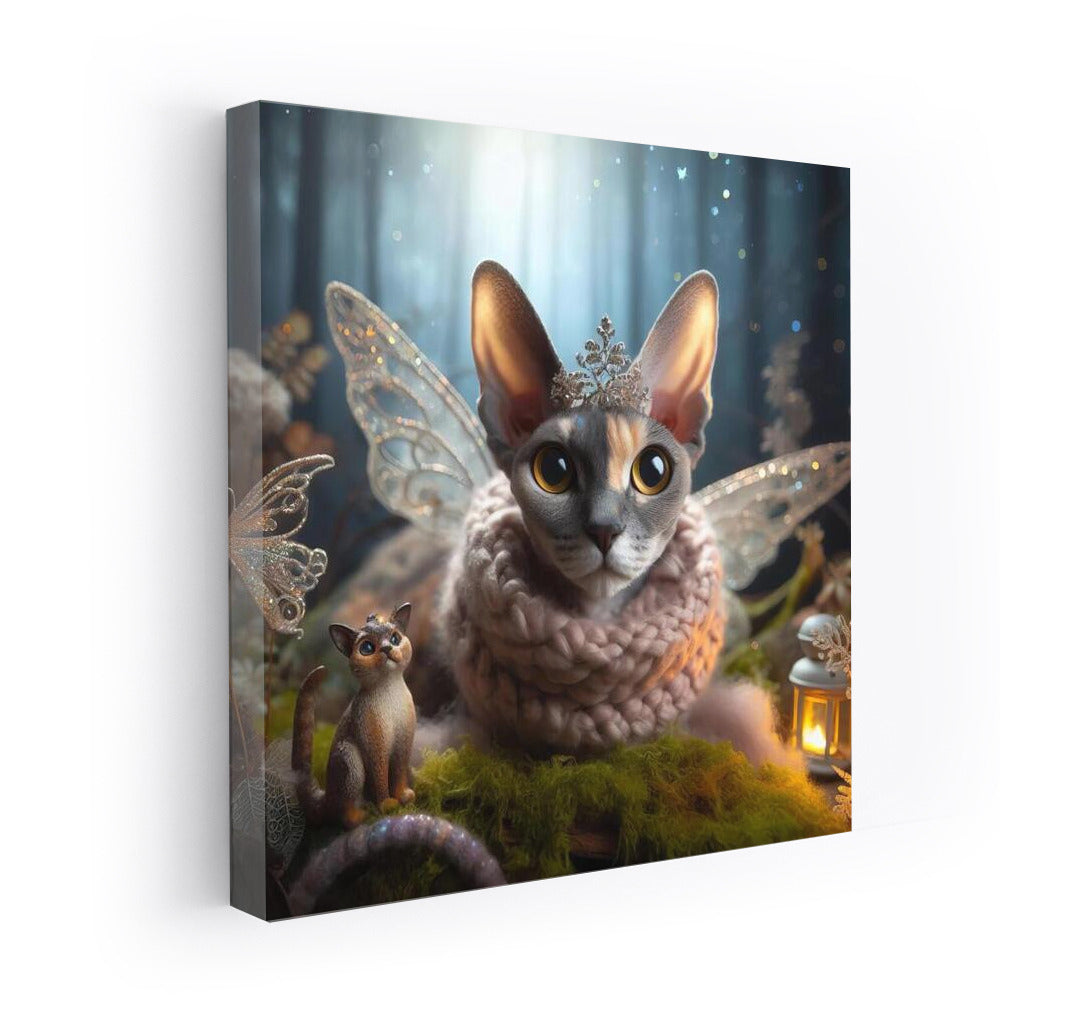 Devon Rex in the Magical Forest: A Fairytale Journey