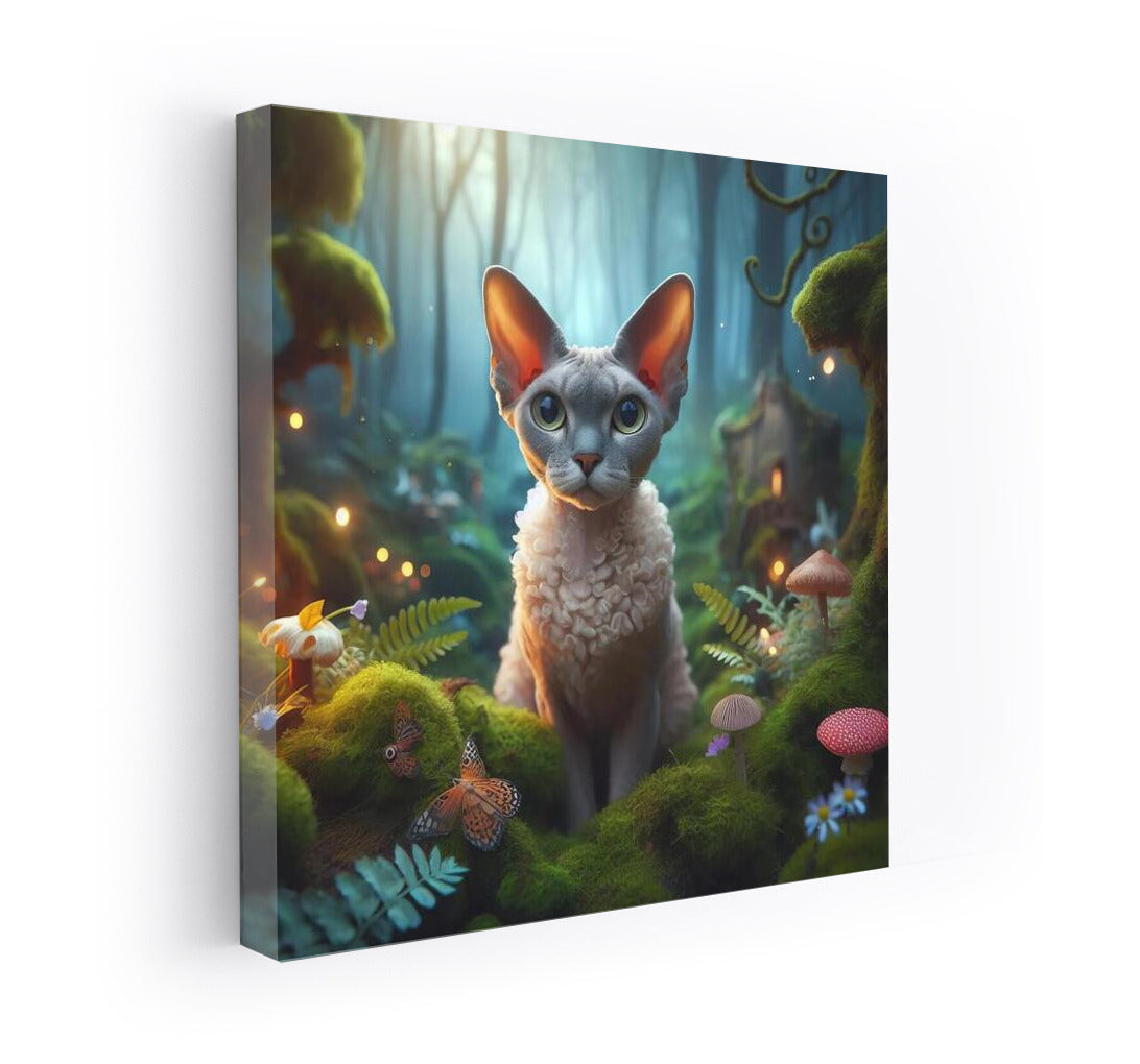 Fairytale Devon Rex in the Enchanted Forest: Magic and Enchantment
