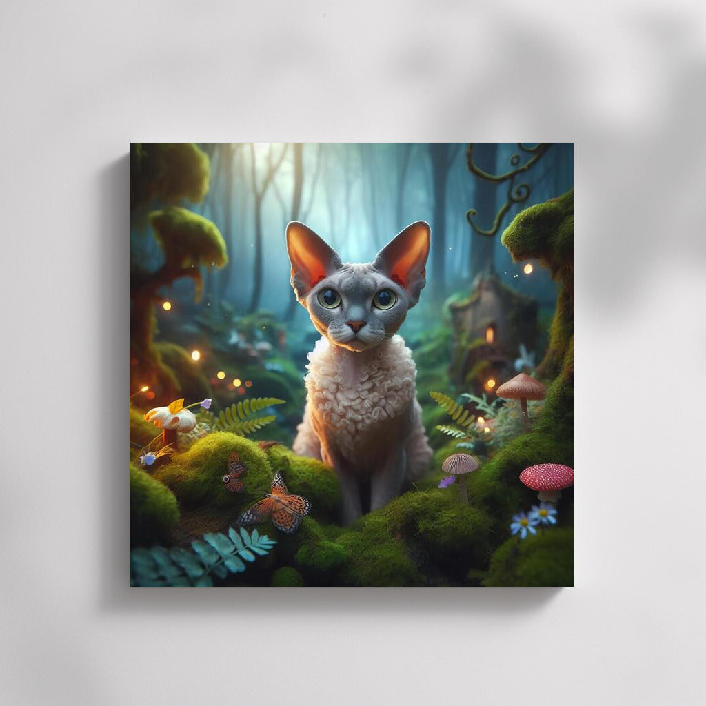 Fairytale Devon Rex in the Enchanted Forest: Magic and Enchantment