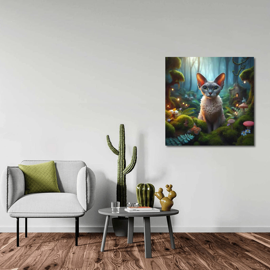 Fairytale Devon Rex in the Enchanted Forest: Magic and Enchantment
