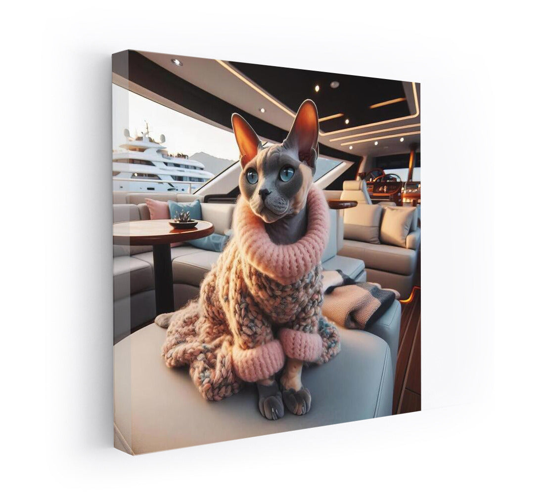 Devon Rex on a Yacht: Elegance and Style in the Interior