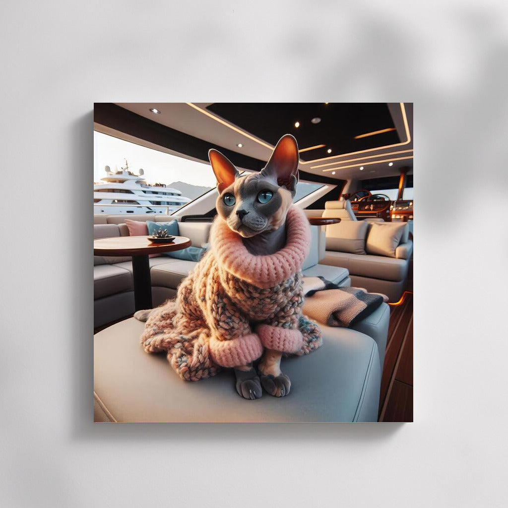 Devon Rex on a Yacht: Elegance and Style in the Interior