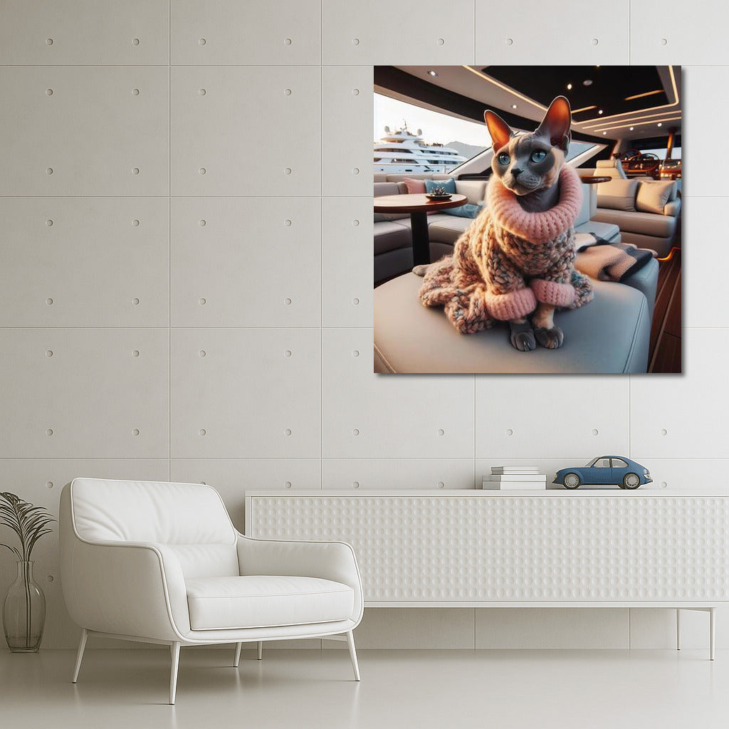 Devon Rex on a Yacht: Elegance and Style in the Interior